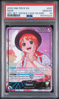 PSA 10 - Nami (Whole Cake Island Playmat) - OP11-041 (Leader)