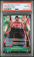 PSA 10 - Roronoa Zoro (Alternate Art) - OP06-118 (SEC)