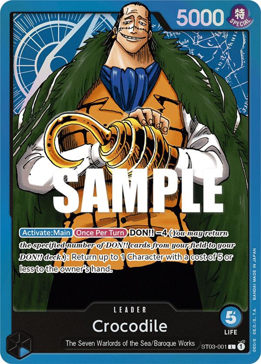 Crocodile (001) (ST03-001) - Starter Deck 3: The Seven Warlords of The Sea