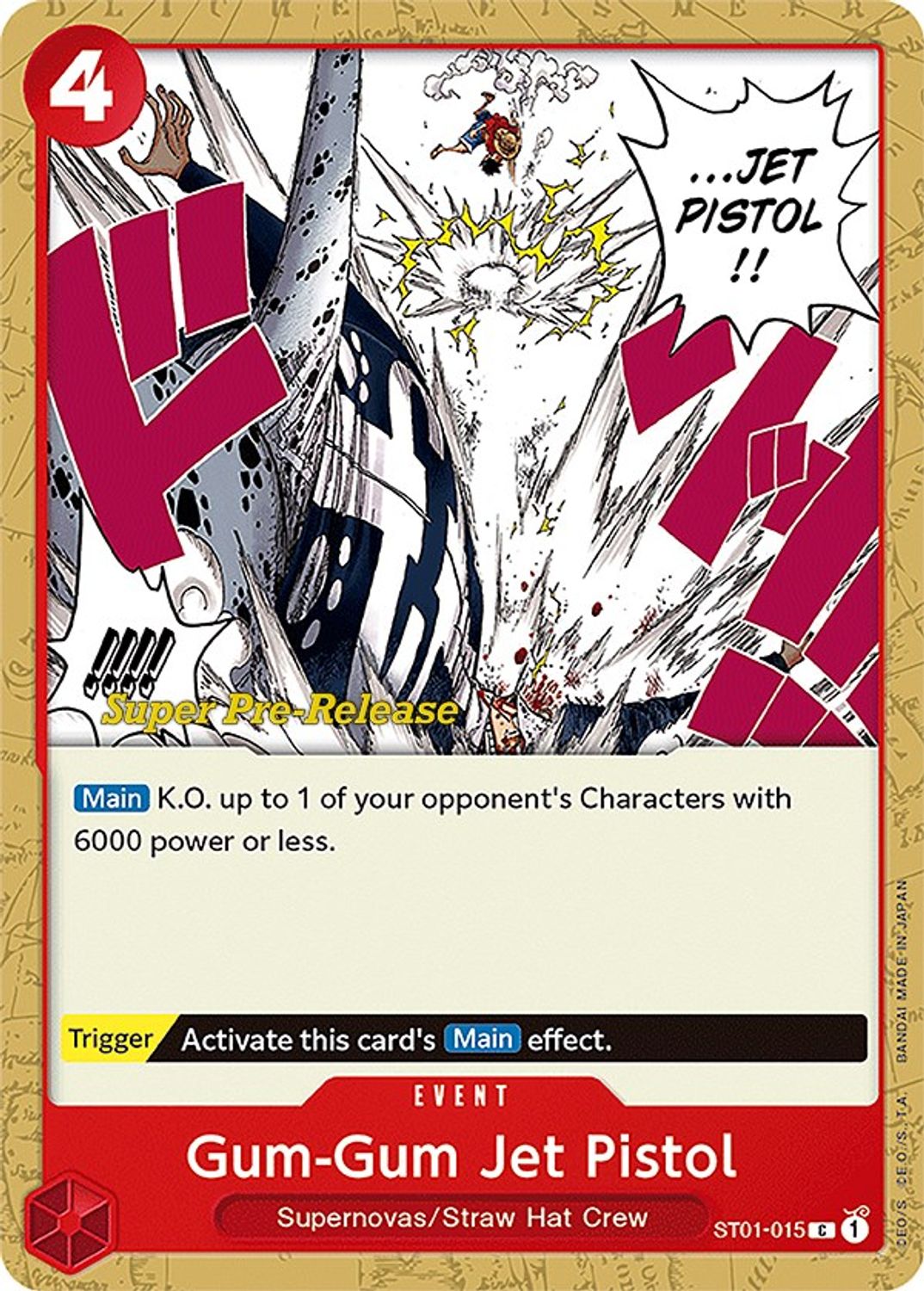 Gum-Gum Jet Pistol (ST01-015) - Super Pre-Release Starter Deck 1: Straw Hat Crew