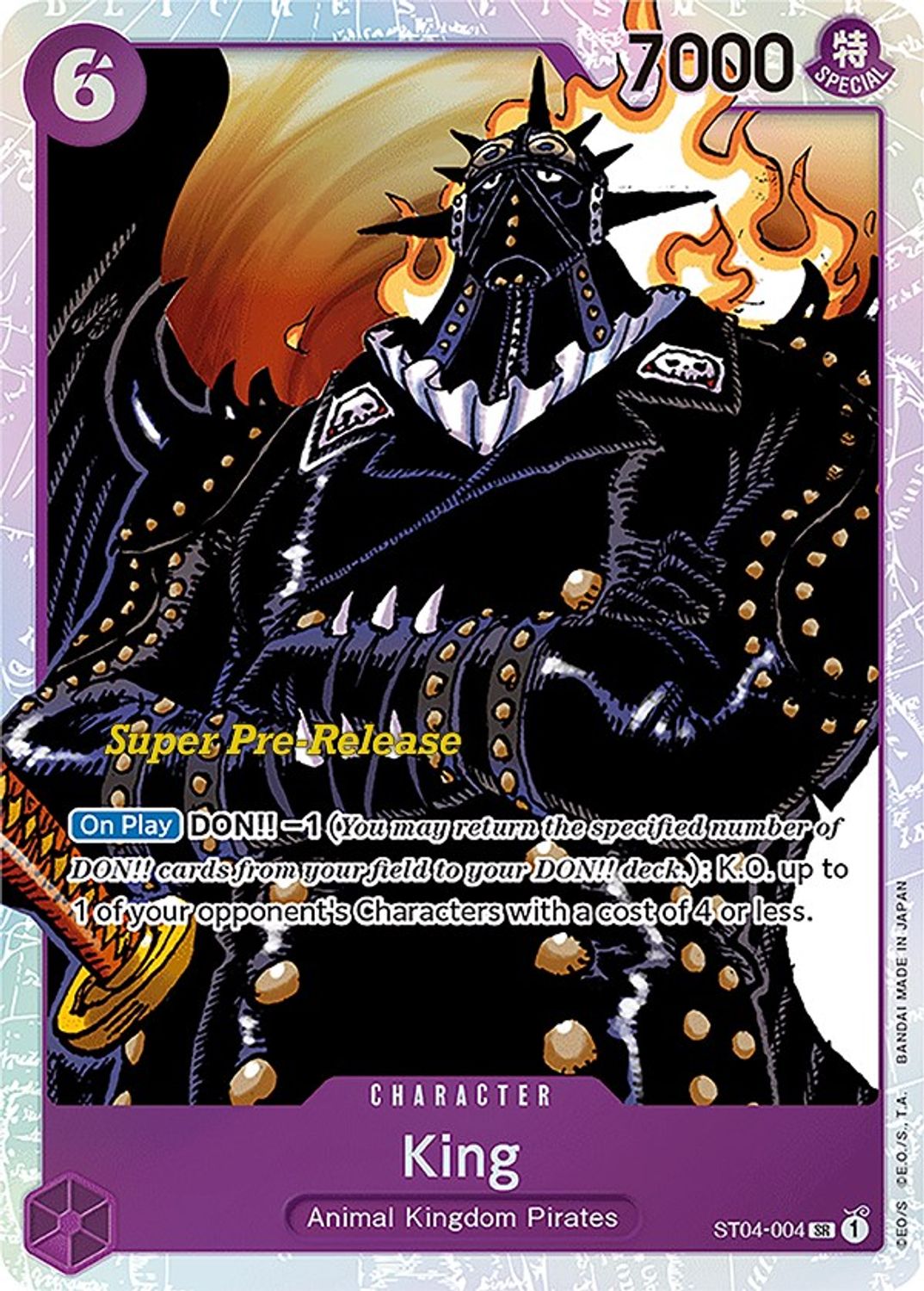 King (ST04-004) - Super Pre-Release Starter Deck 4: Animal Kingdom Pirates Foil
