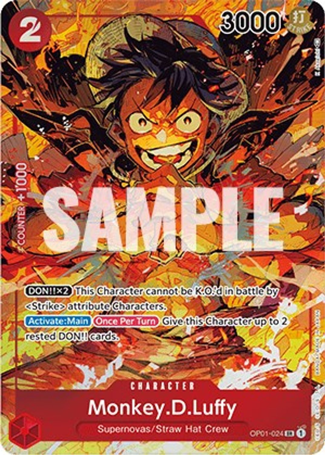 Monkey.D.Luffy (024) (Parallel) (OP01-024) - Romance Dawn Foil