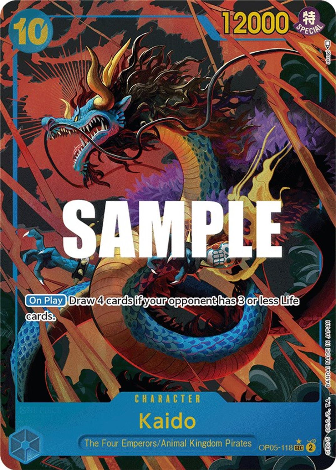 Kaido (118) (Alternate Art) (OP05-118) - Awakening of the New Era Foil