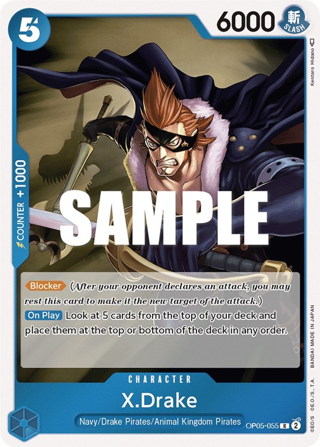 X.Drake (OP05-055) - Awakening of the New Era Foil