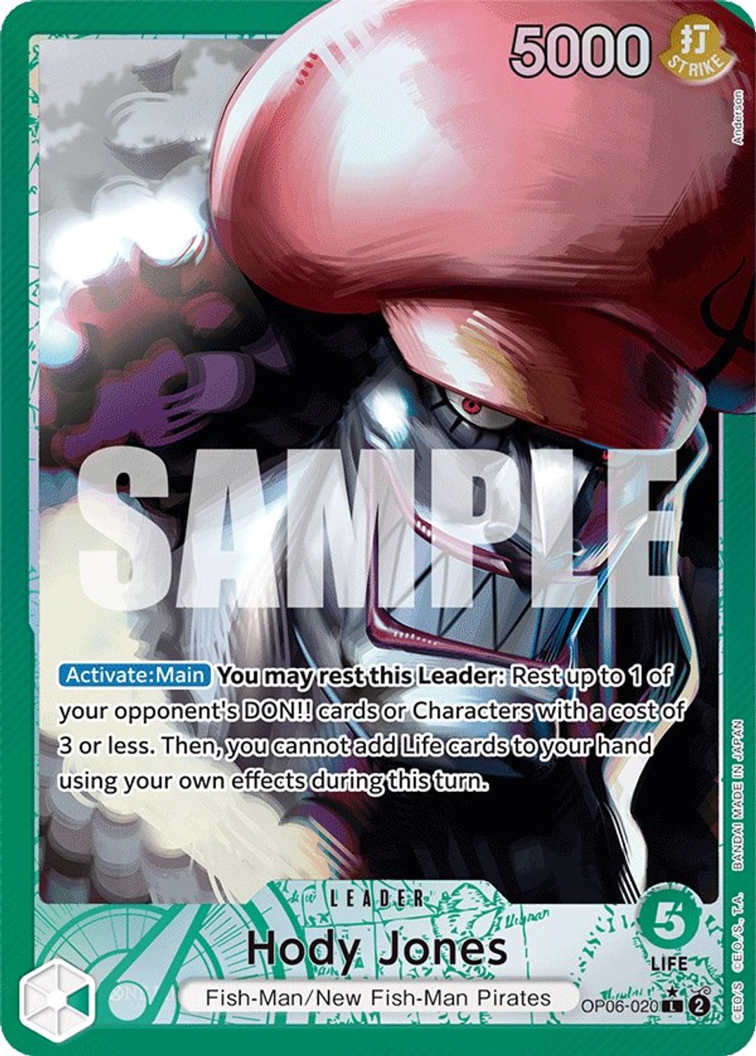 Hody Jones (020) (Alternate Art) (OP06-020) - Wings of the Captain Foil