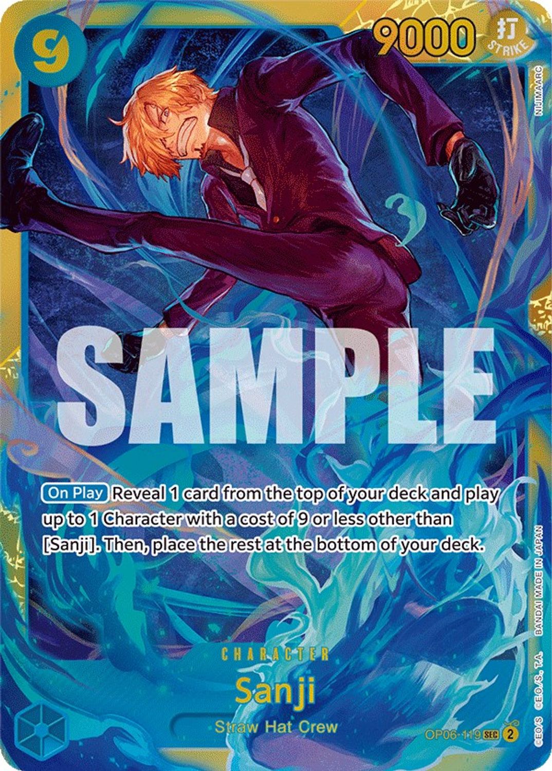 Sanji (OP06-119) - Wings of the Captain Foil