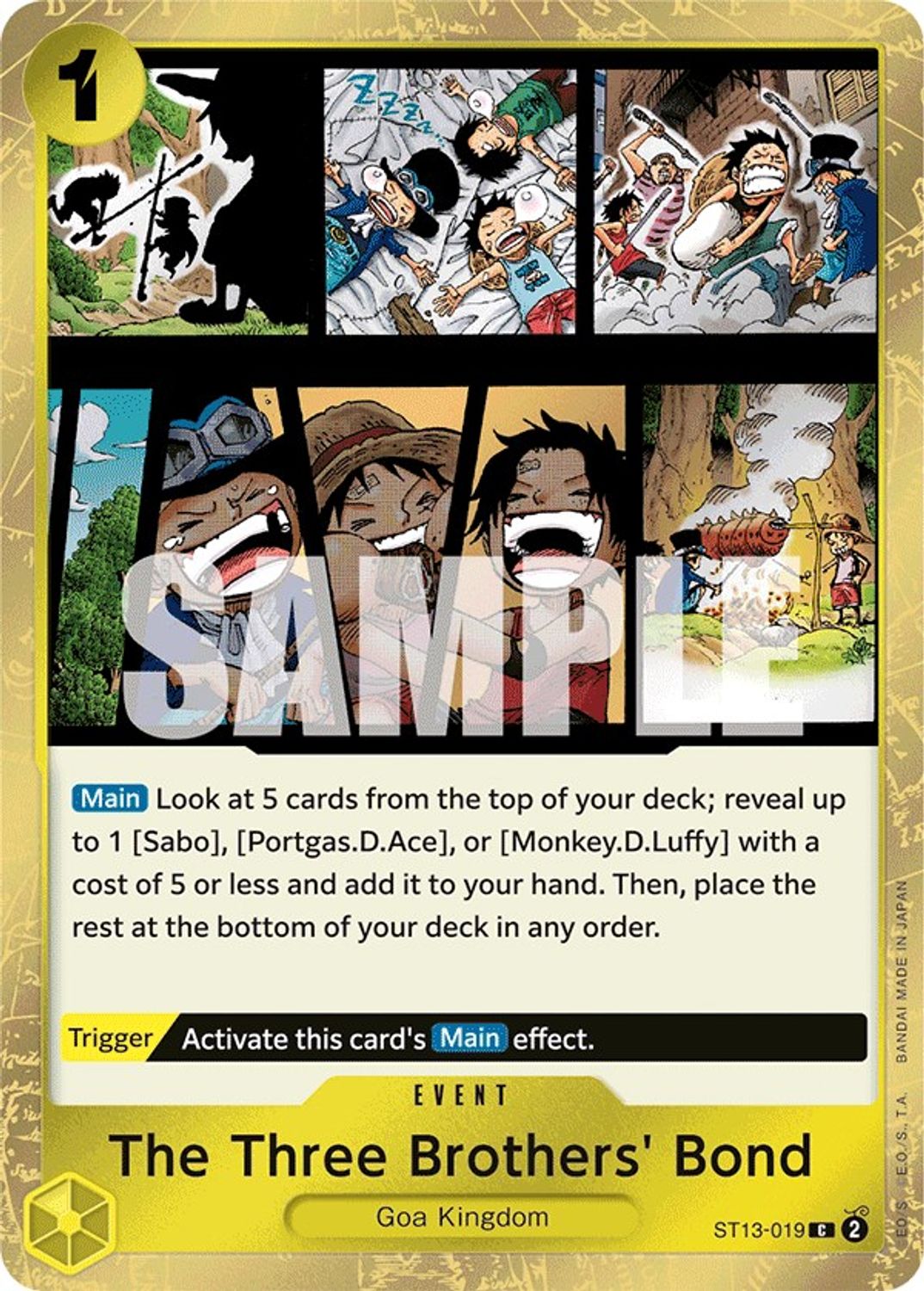 The Three Brothers' Bond (ST13-019) - Ultra Deck: The Three Brothers Foil