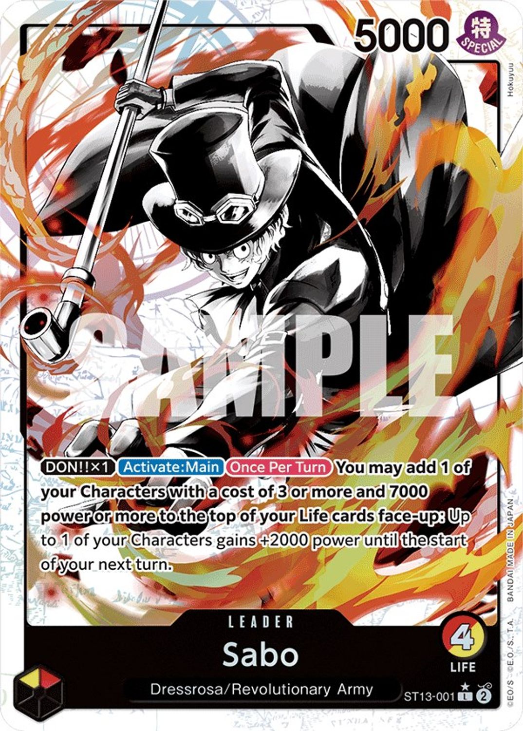 Sabo (001) (Parallel) (ST13-001) - Ultra Deck: The Three Brothers Foil