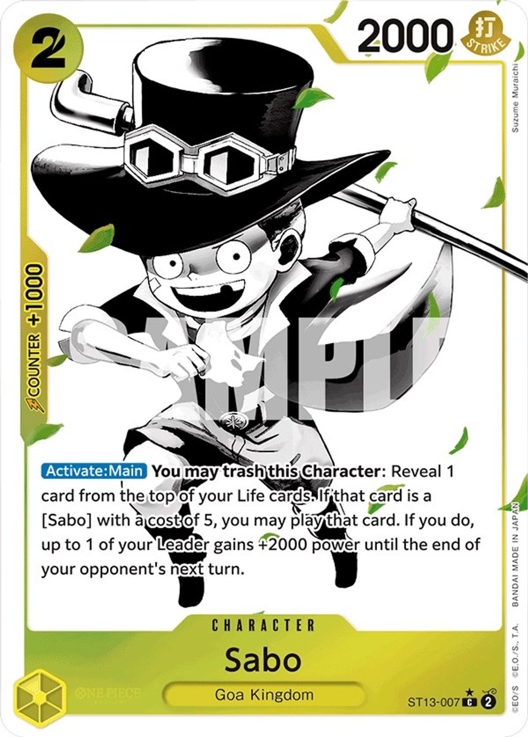 Sabo (007) (Parallel) (ST13-007) - Ultra Deck: The Three Brothers Foil