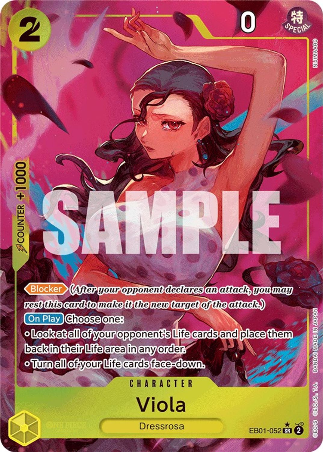 Viola (Alternate Art) (EB01-052) - Extra Booster: Memorial Collection Foil