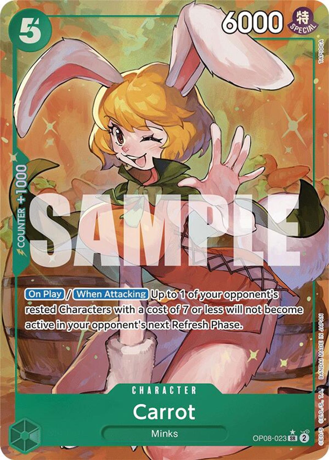 Carrot (023) (Parallel) (OP08-023) - Two Legends Foil