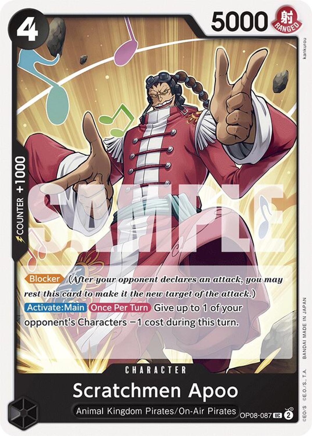 Scratchmen Apoo (OP08-087) - Two Legends