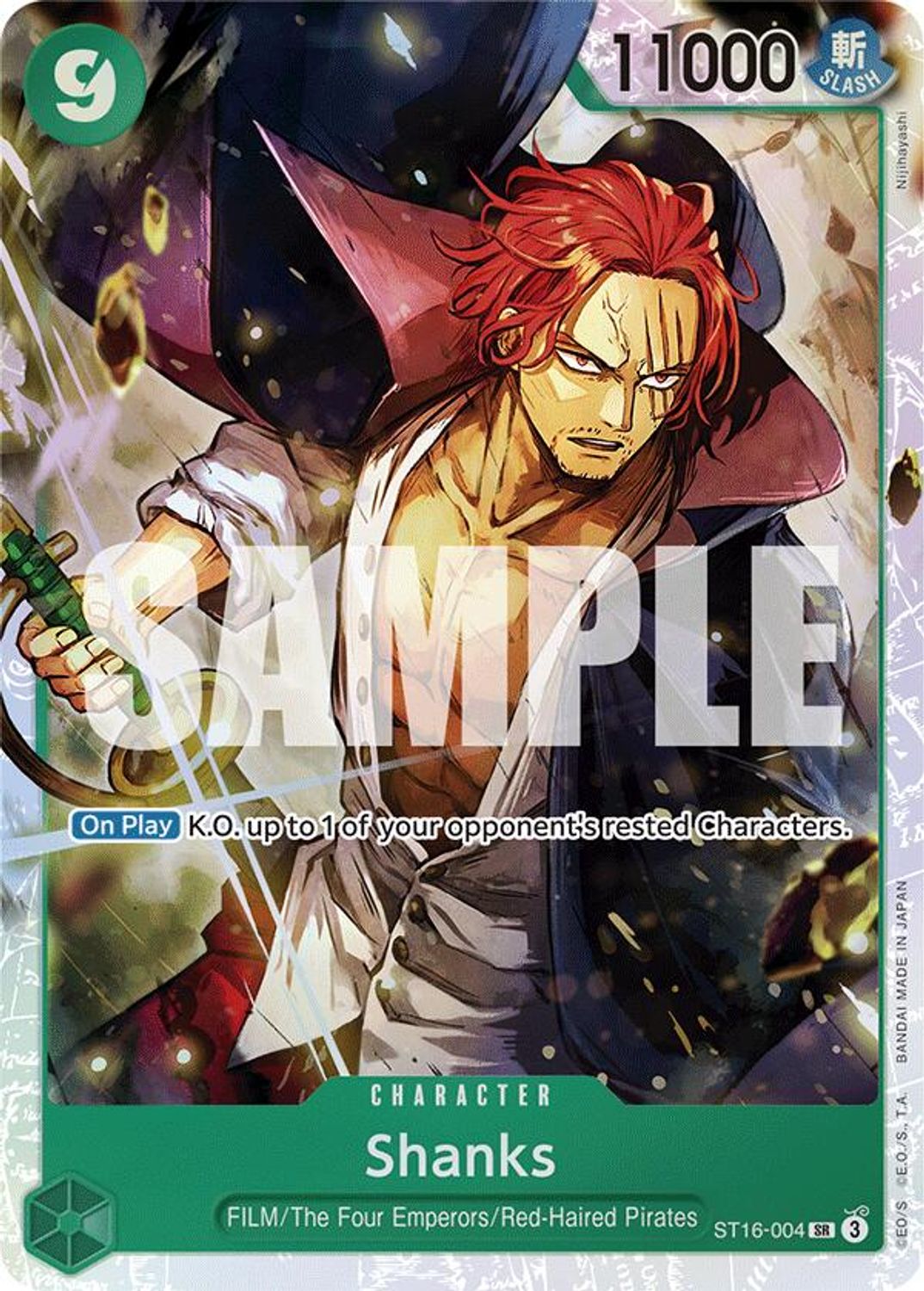 Shanks (ST16-004) - Starter Deck 16: GREEN Uta Foil