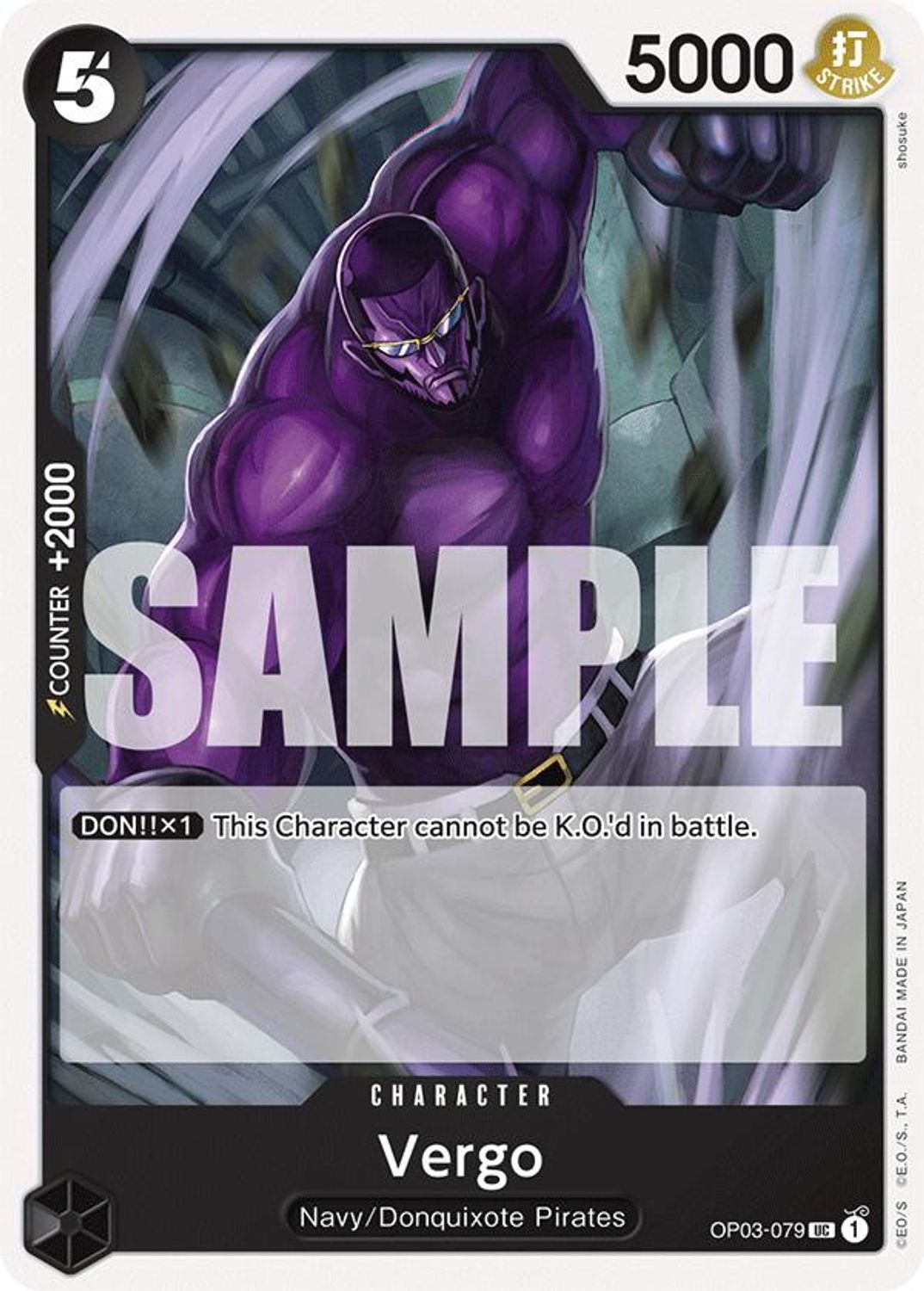 Vergo (OP03-079) - Starter Deck 19: BLACK Smoker