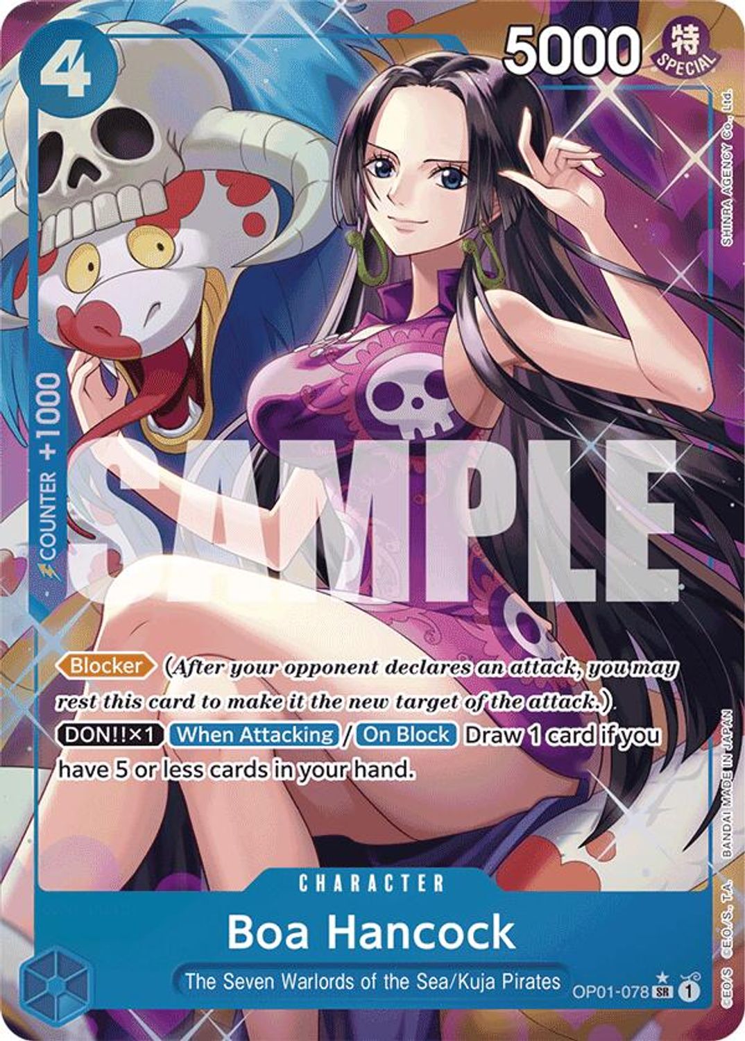 Boa Hancock (OP01-078) (Alternate Art) (OP01-078) - Premium Booster -The Best- Foil
