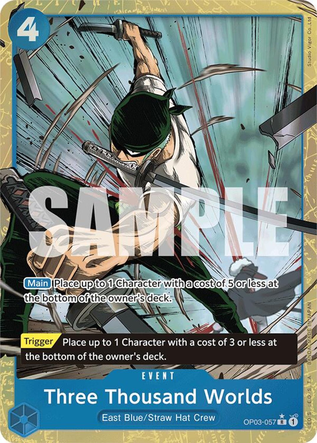 Three Thousand Worlds (Alternate Art) (OP03-057) - Premium Booster -The Best- Foil