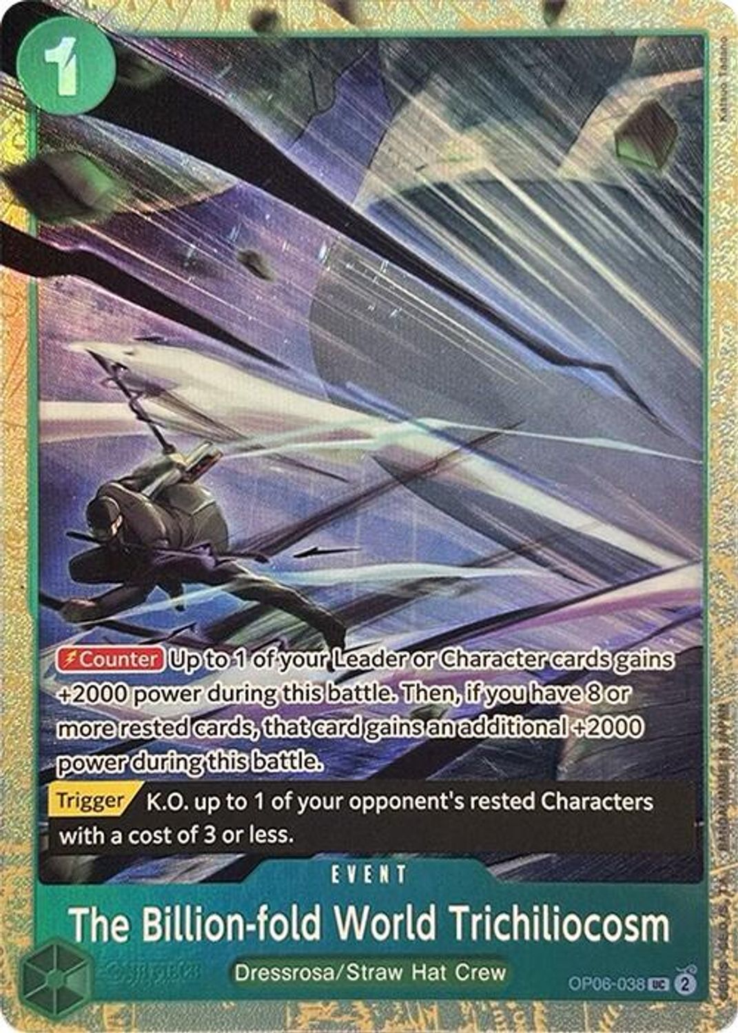 The Billion-fold World Trichiliocosm (Premium Card Collection -Best Selection Vol. 2-) (OP06-038) - One Piece Promotion Cards Foil