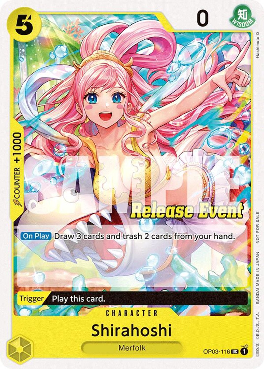 Shirahoshi (ST15 - ST20 Release Event Pack) (OP03-116) - One Piece Promotion Cards