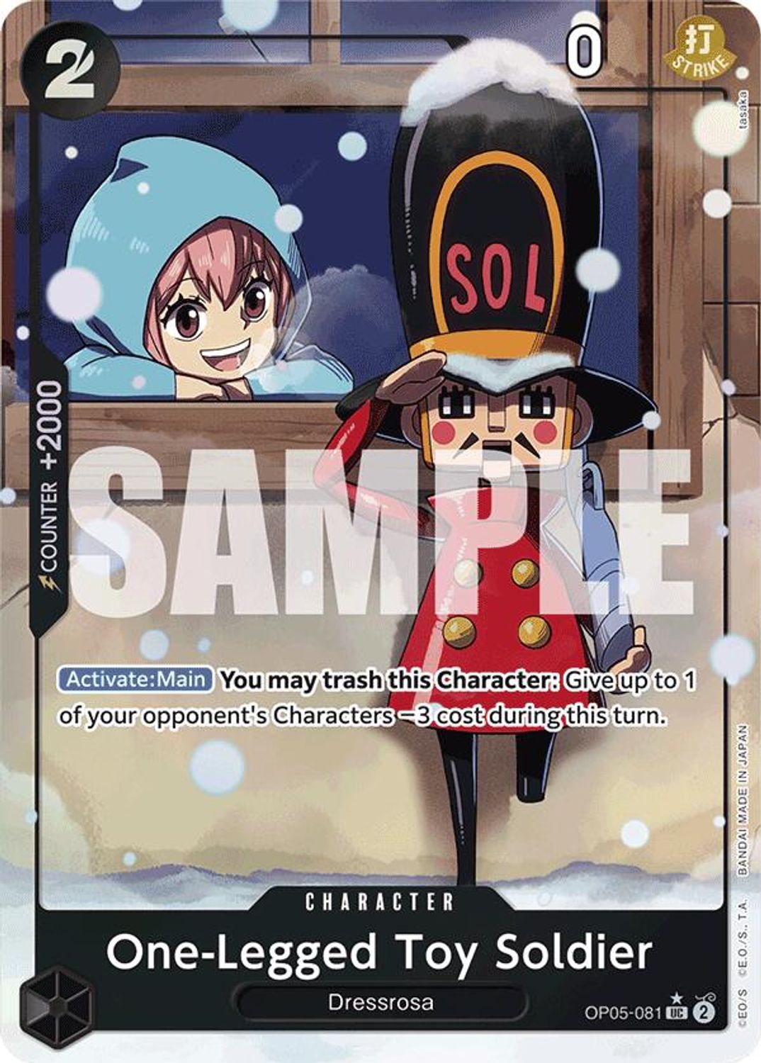 One-Legged Toy Soldier (Alternate Art) (OP05-081) - Premium Booster -The Best- Foil