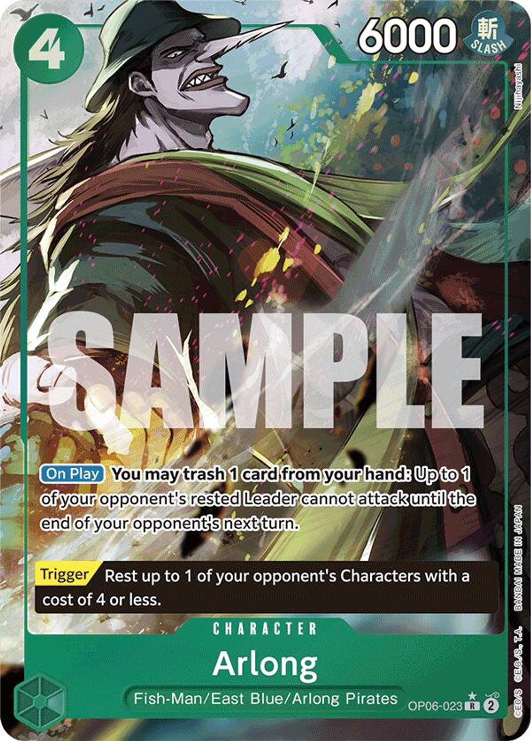 Arlong (Full Art) (OP06-023) - Premium Booster -The Best- Foil
