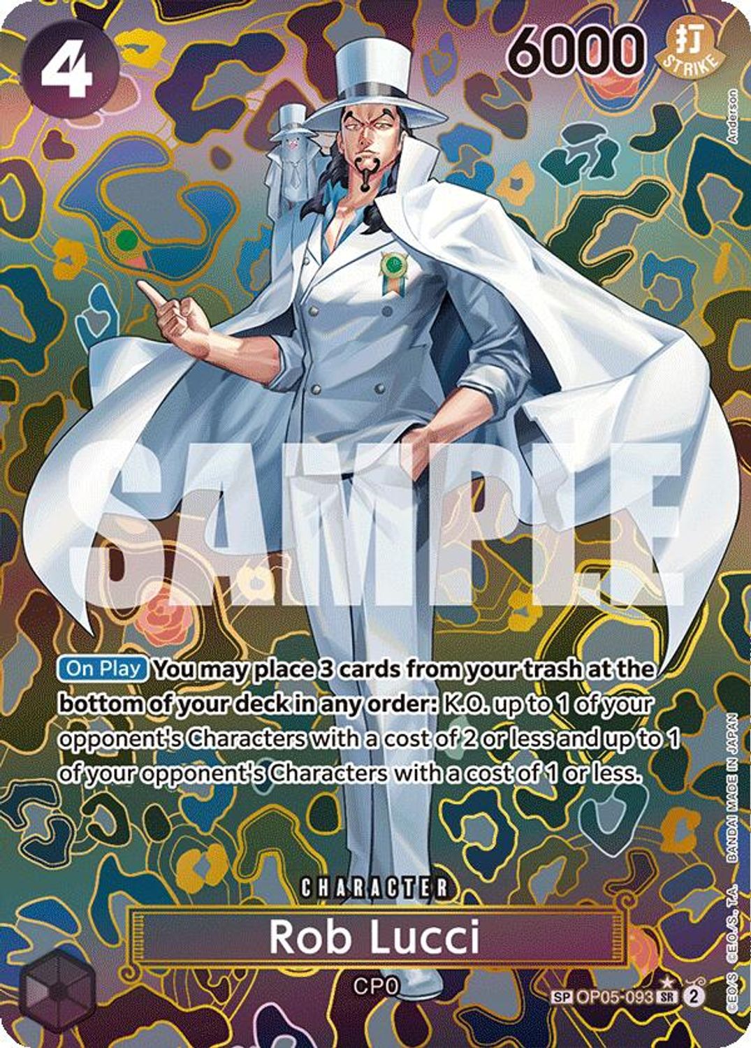 Rob Lucci (SP) (OP05-093) - Emperors in the New World Foil