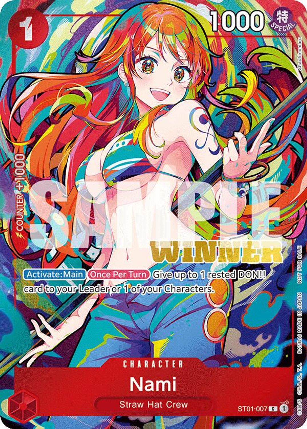 Nami (2025 New Year Event Winner) (ST01-007) - One Piece Promotion Cards Foil