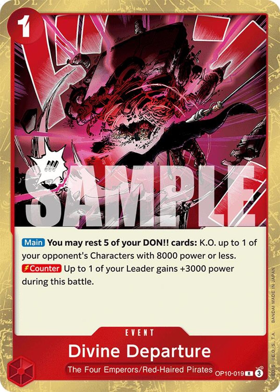 Divine Departure (OP10-019) - Royal Blood Foil