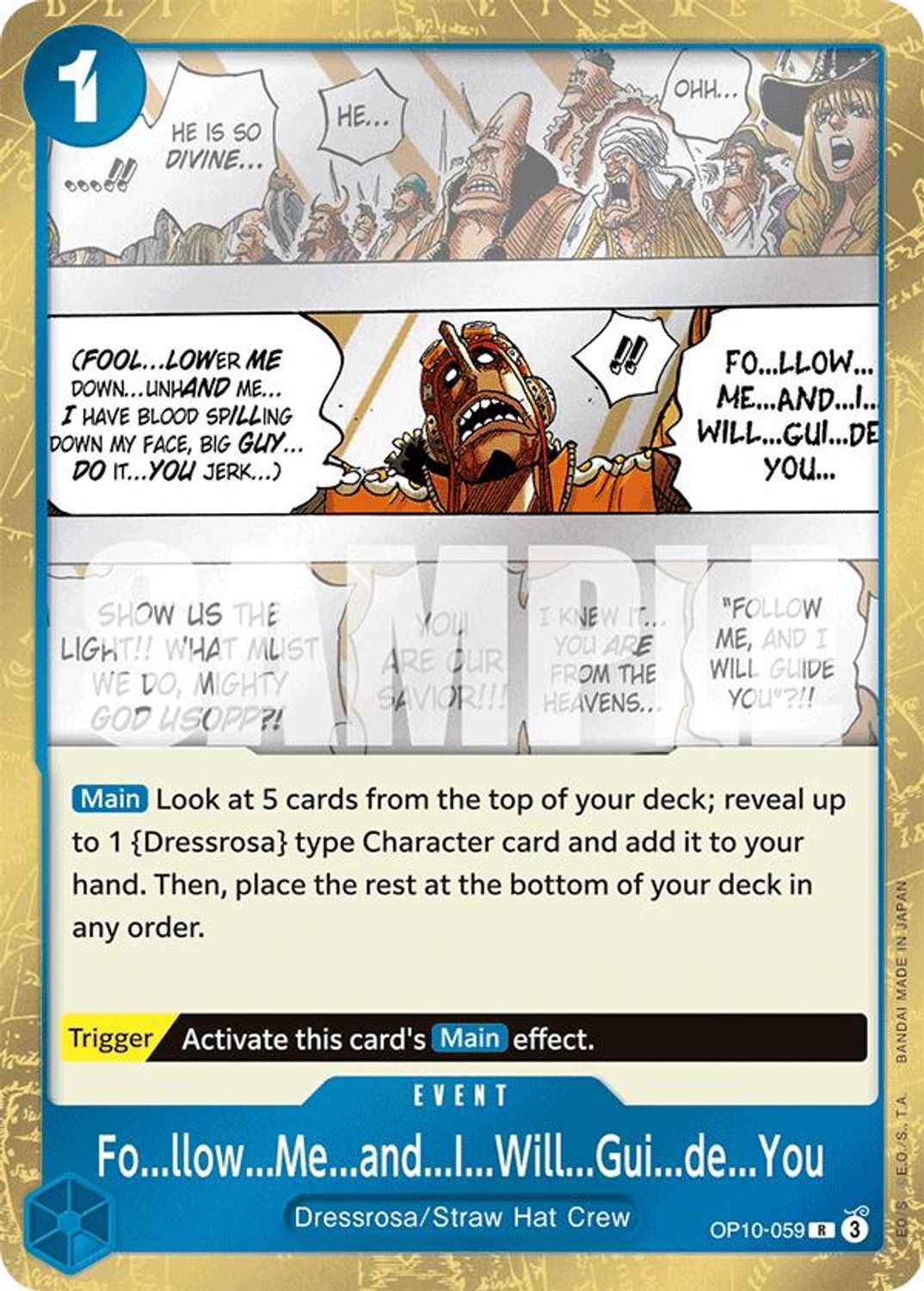 Fo...llow...Me...and...I...Will...Gui...de...You (OP10-059) - Royal Blood Foil