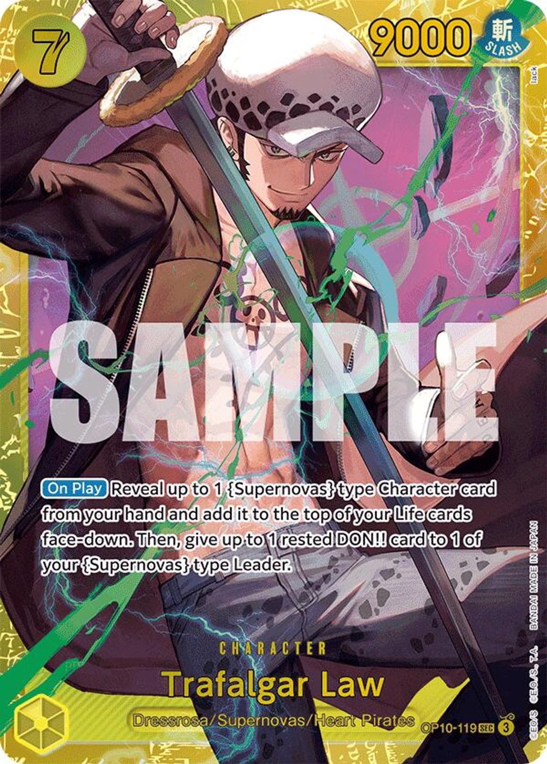 Trafalgar Law (119) (OP10-119) - Royal Blood Foil