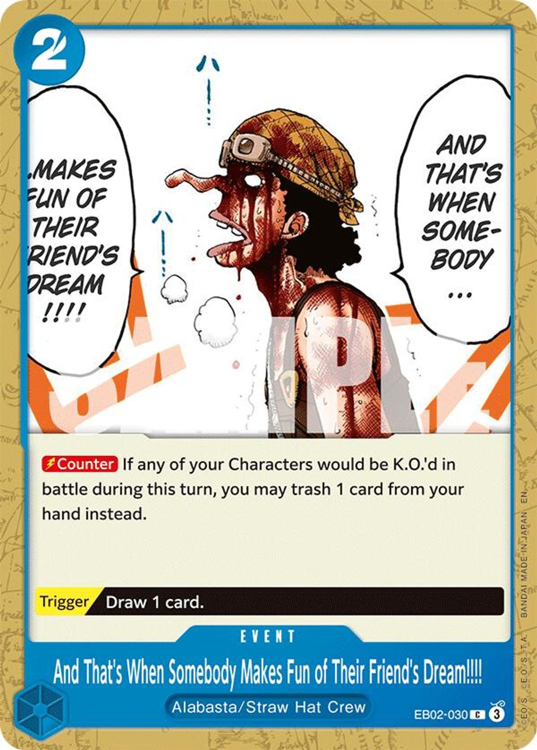 And That's When Somebody Makes Fun of Their Friend's Dream!!!! (EB02-030) - Extra Booster: Anime 25th Collection