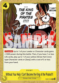 Without Your Help I Can't Become the King of the Pirates!!!! (EB02-059) - Extra Booster: Anime 25th Collection