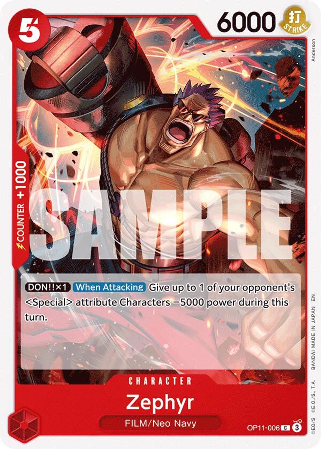 Zephyr (OP11-006) - A Fist of Divine Speed