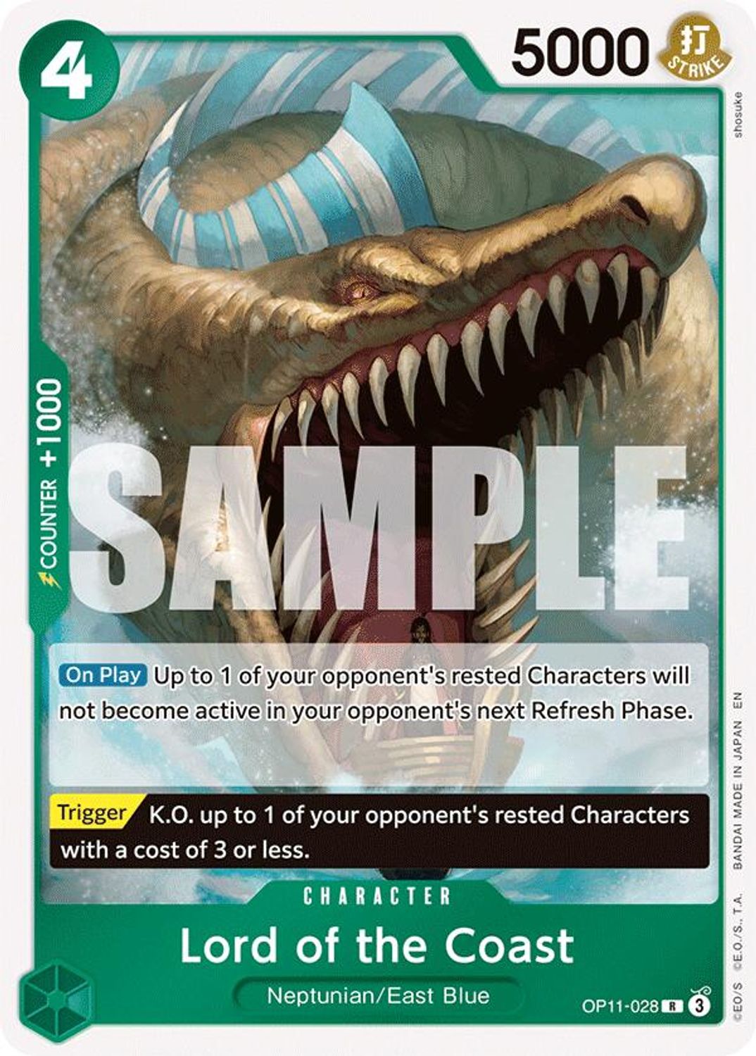 Lord of the Coast (OP11-028) - A Fist of Divine Speed Foil