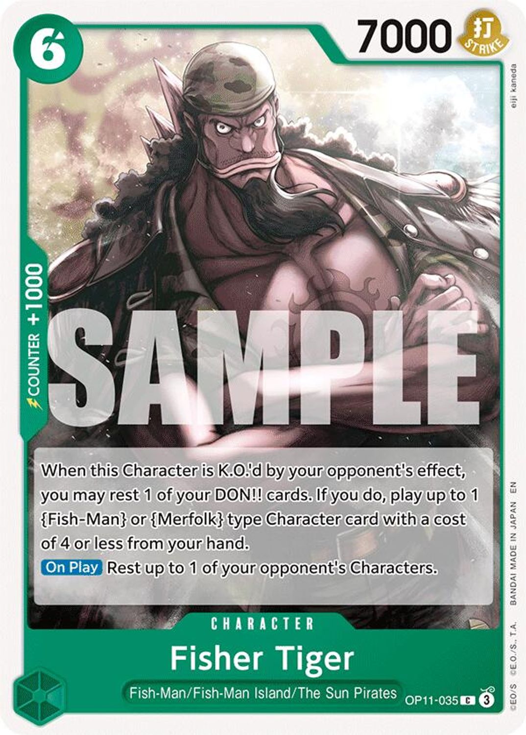 Fisher Tiger (OP11-035) - A Fist of Divine Speed