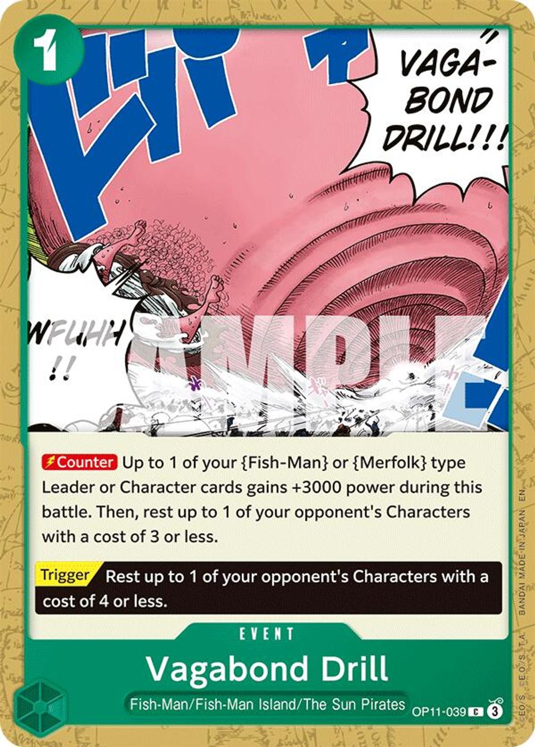 Vagabond Drill (OP11-039) - A Fist of Divine Speed