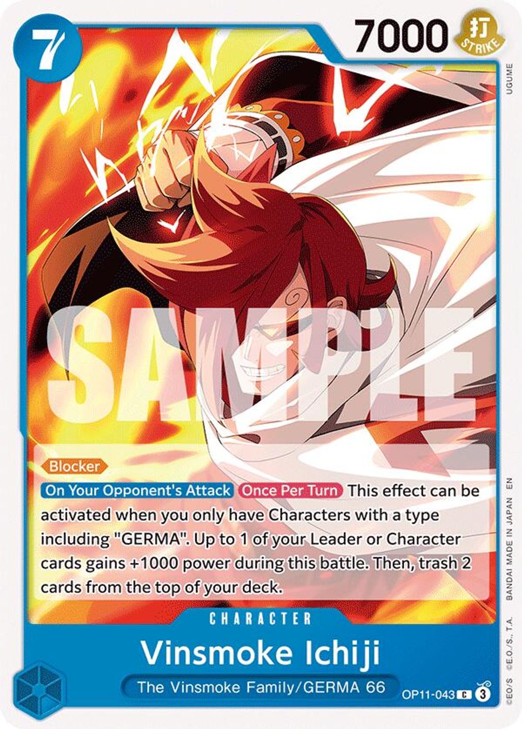 Vinsmoke Ichiji (OP11-043) - A Fist of Divine Speed