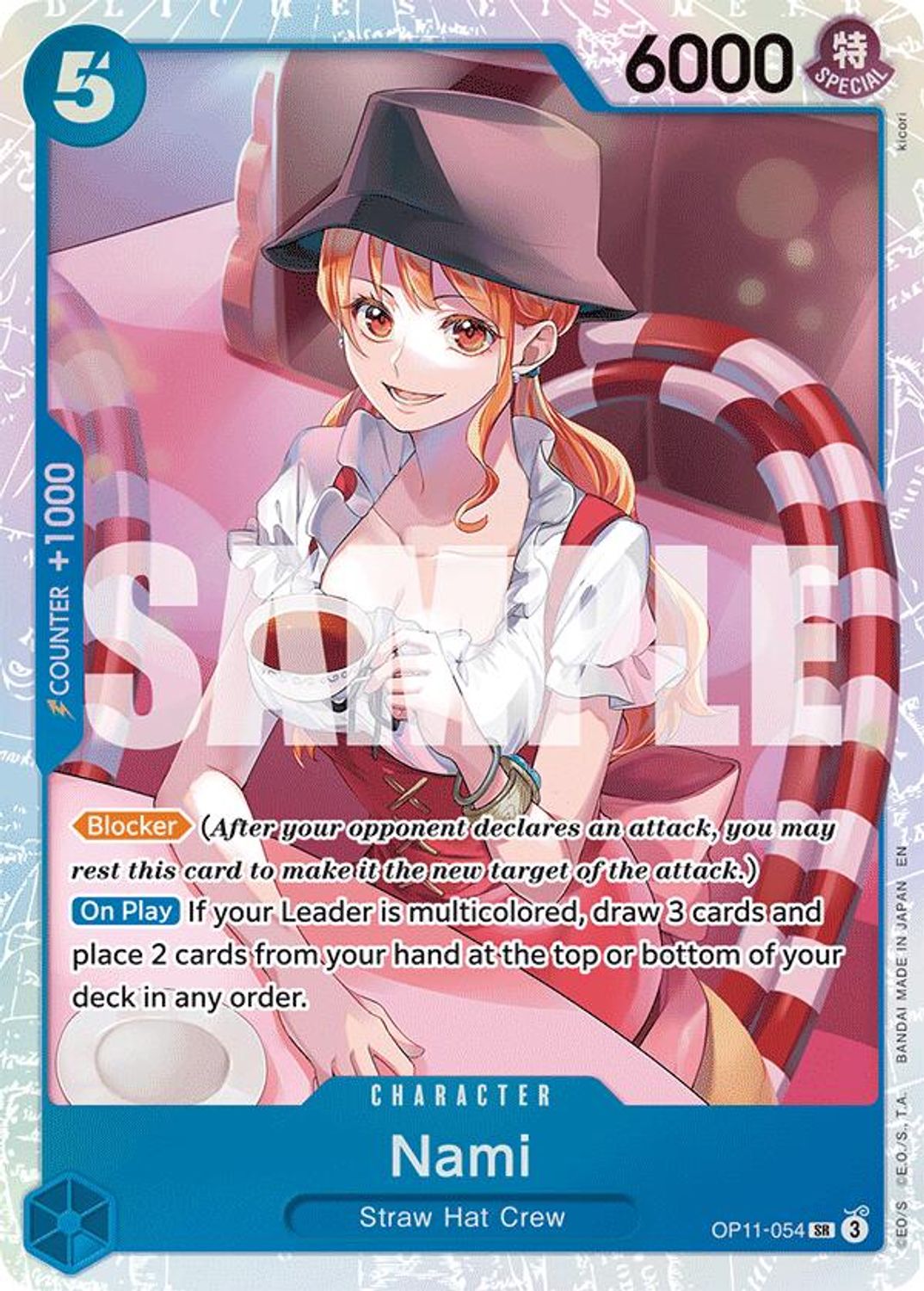 Nami (054) (OP11-054) - A Fist of Divine Speed Foil
