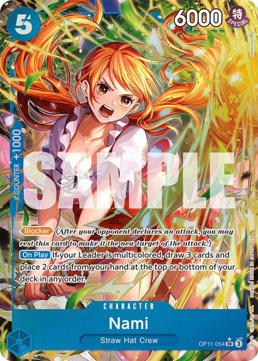 Nami (054) (Alternate Art) (OP11-054) - A Fist of Divine Speed Foil
