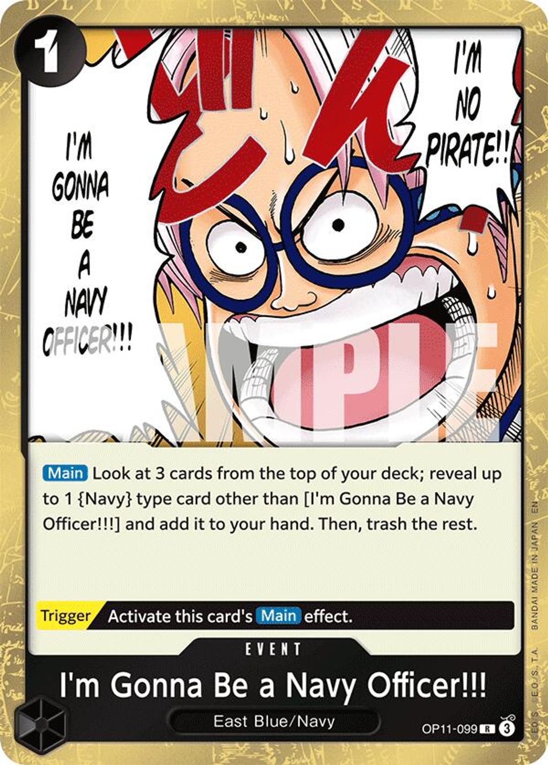I'm Gonna Be a Navy Officer!!! (OP11-099) - A Fist of Divine Speed Foil