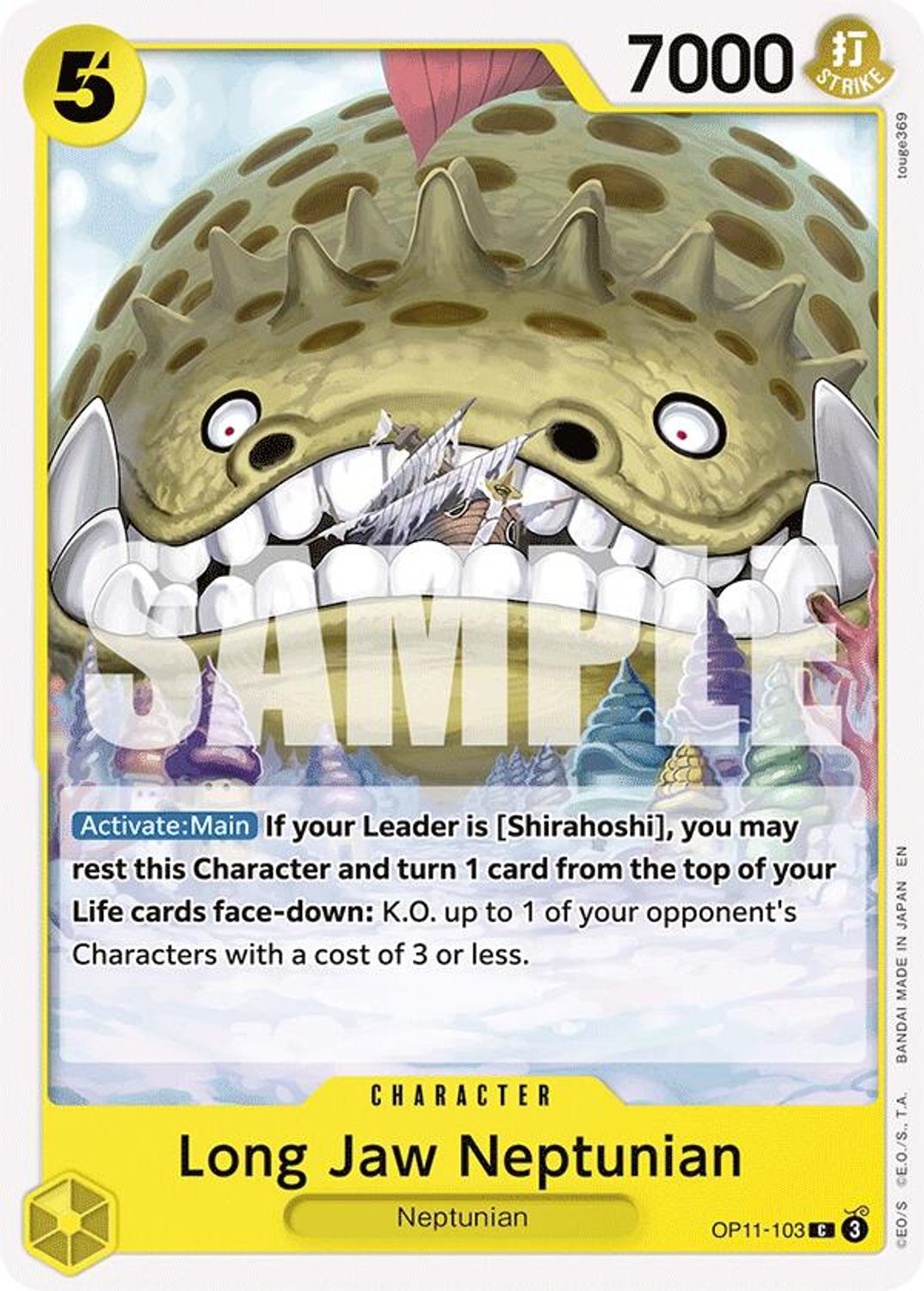 Long-Jaw Neptunian (OP11-103) - A Fist of Divine Speed