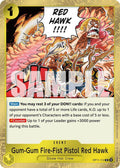 Gum-Gum Fire-Fist Pistol Red Hawk (OP11-114) - A Fist of Divine Speed Foil