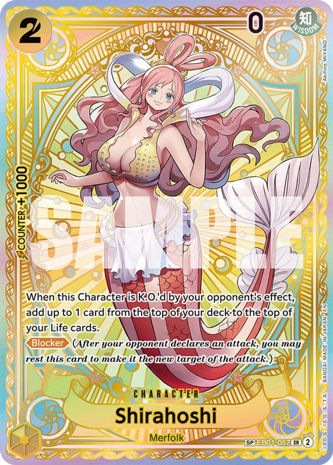 Shirahoshi (SP) (EB01-057) - A Fist of Divine Speed Foil