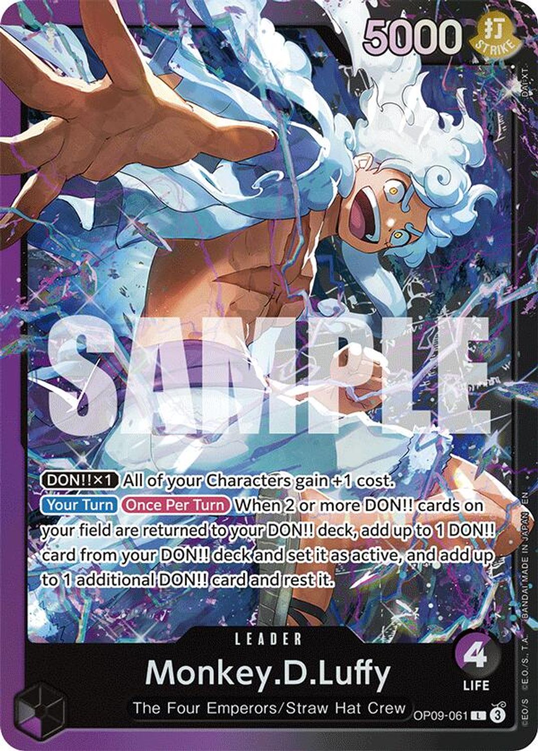 Monkey.D.Luffy (OP09-061) (OP09-061) - Starter Deck 26: PURPLE/BLACK Monkey.D.Luffy Foil