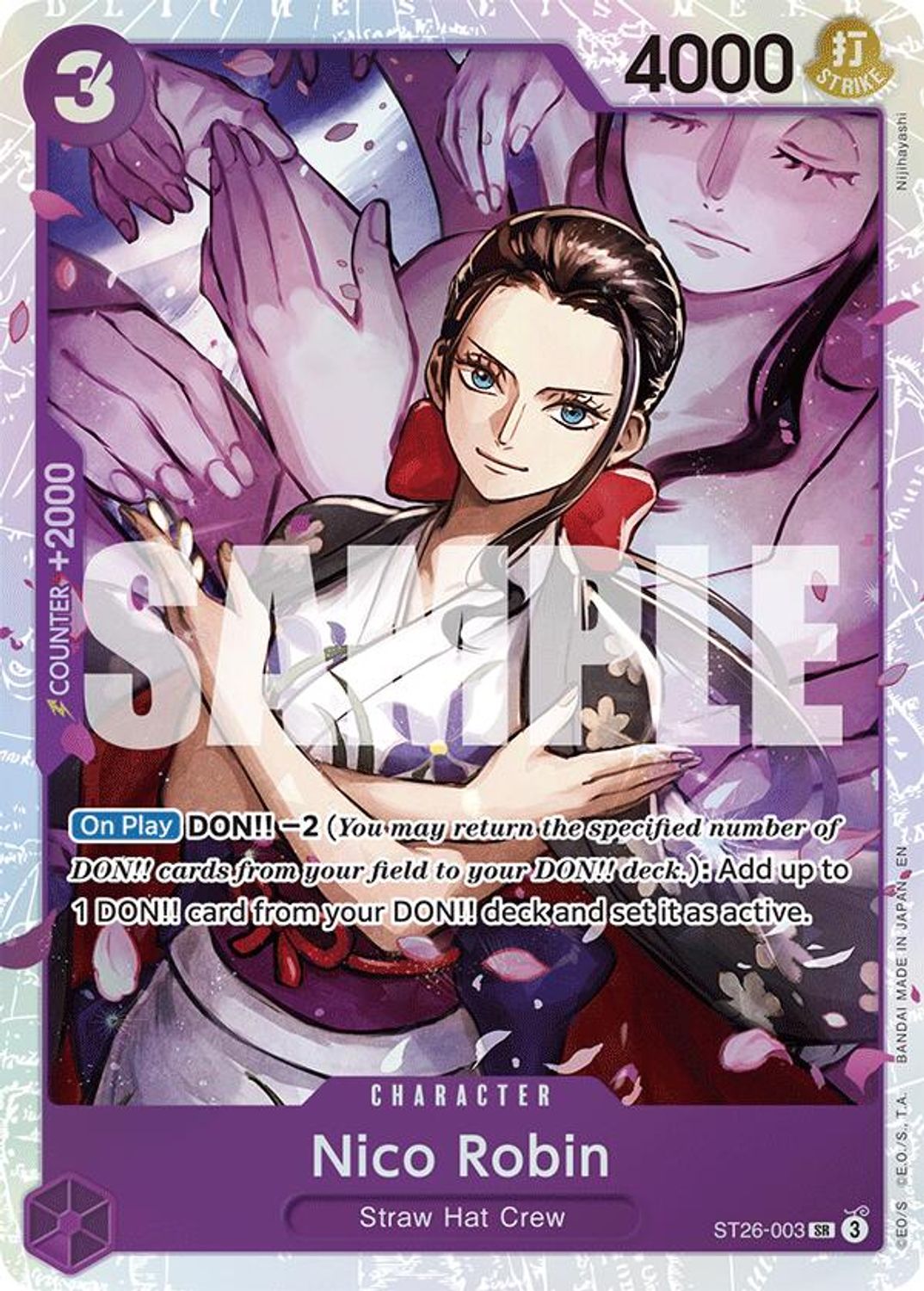 Nico Robin (ST26-003) - Starter Deck 26: PURPLE/BLACK Monkey.D.Luffy Foil