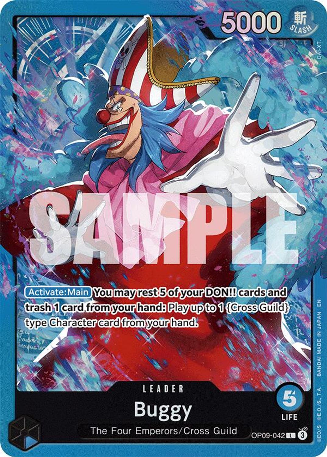Buggy (OP09-042) (OP09-042) - Starter Deck 25: BLUE Buggy Foil