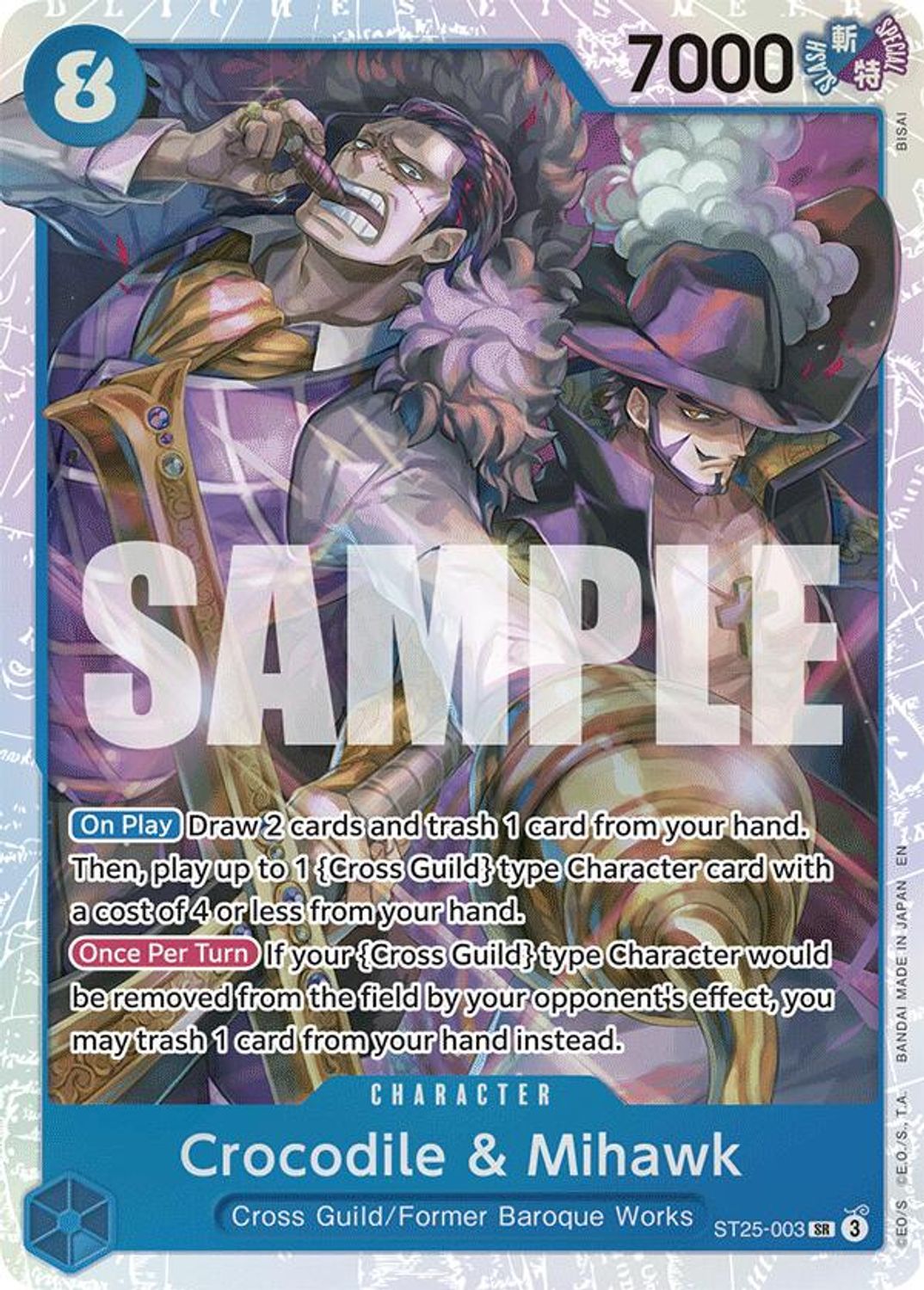 Crocodile & Mihawk (ST25-003) - Starter Deck 25: BLUE Buggy Foil