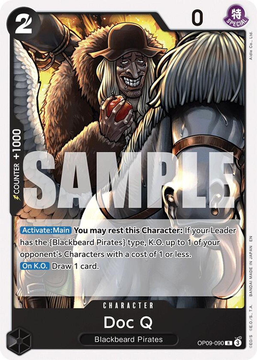 Doc Q (Reprint) (OP09-090) - Starter Deck 27: BLACK Marshall.D.Teach