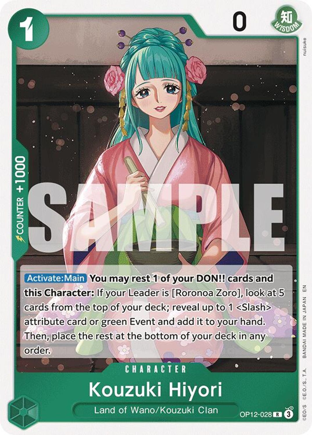 Kouzuki Hiyori (OP12-028) - Legacy of the Master Foil
