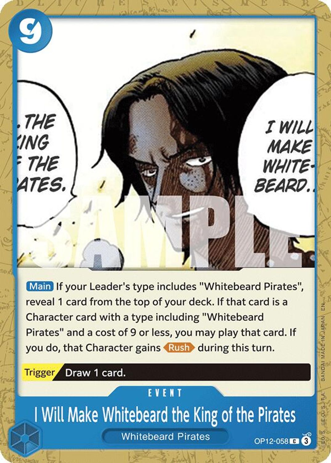 I Will Make Whitebeard the King of the Pirates (OP12-058) - Legacy of the Master