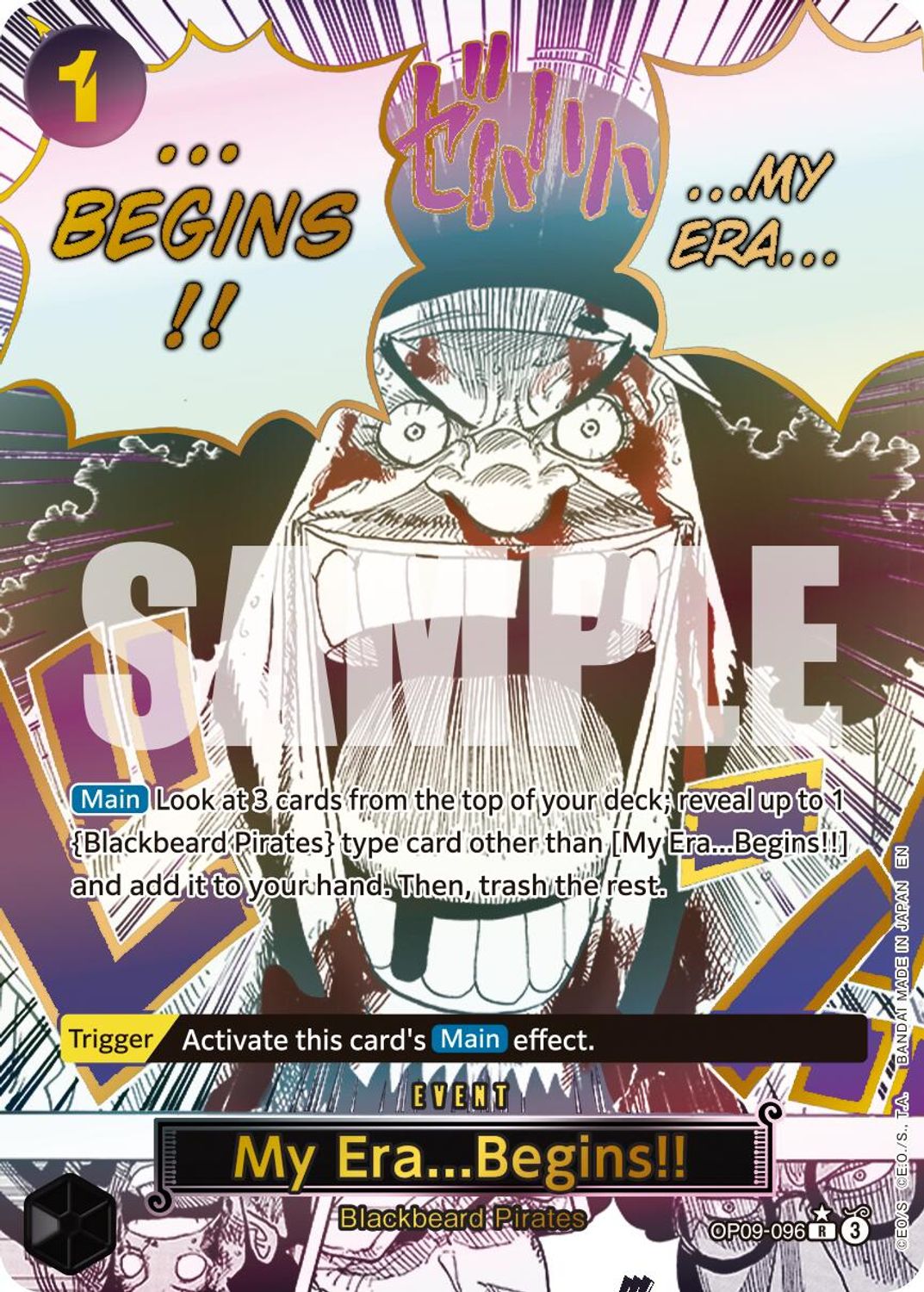 My Era...Begins!! (Alternate Art) (OP09-096) - Premium Booster -The Best- Vol. 2 Foil